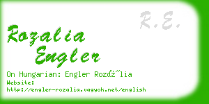 rozalia engler business card